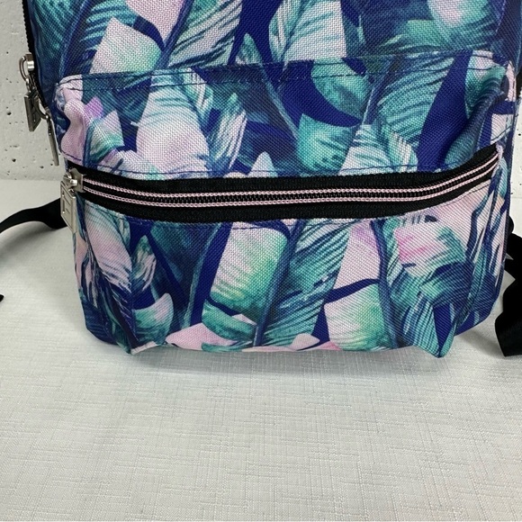 Fila Navy Blue and Pink Floral Backpack - Picture 4 of 16